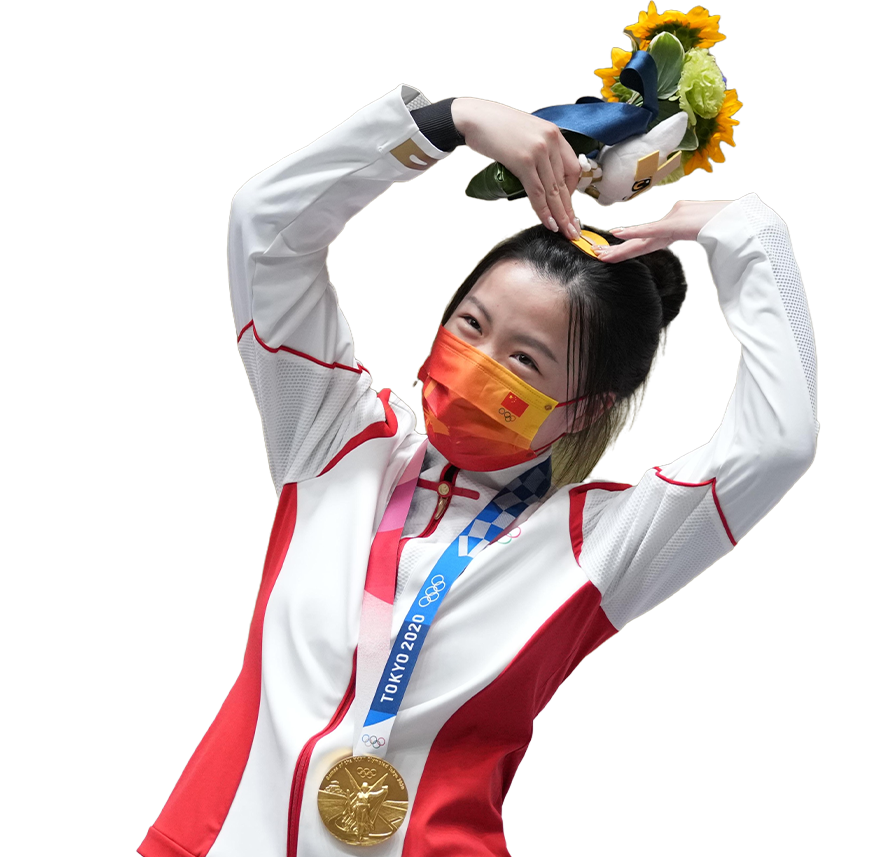 楊倩，追求一種極致的平靜楊 倩2020年東京奧運(yùn)會射擊女子10米氣步槍項目冠軍2020年東京奧運(yùn)會10米氣步槍混合團(tuán)體冠軍