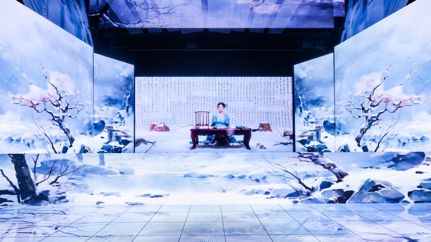 網(wǎng)易云音樂與小冰公司推出虛擬歌手陳水若演唱《風(fēng)雪千千》。主辦方供圖