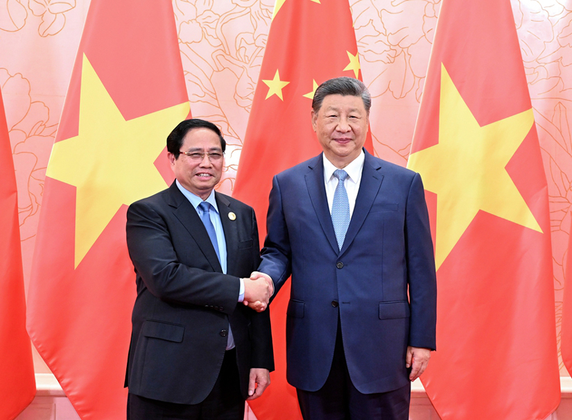 習(xí)近平會見越南總理范明政